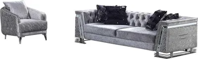 Produktbild von Sitzgarnitur Wohnlandschaft Sofa-Set Wohnzimmergarnitur Polstergarnitur Sofas