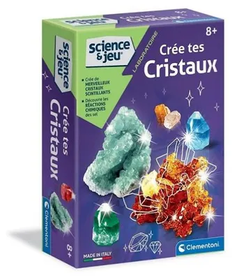 Image de Cree tes cristaux - labo science et jeu - clementoni - 52067 - mineralogie