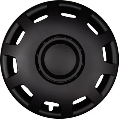 Produktbild von 4x PREMIUM DESIGN Radkappen Radzierblenden "Granit" 15 ZOLL #75 in Schwarz Matt