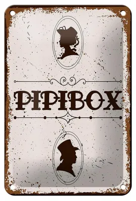Produktbild von Blechschild Spruch 12x18cm Pipibox Dekoration
