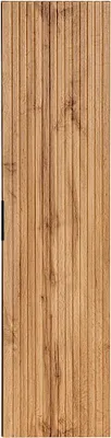 Produktbild von Badhochschrank hängend - Streifenoptik - Holzfarben hell - 140 cm - ZEVARA