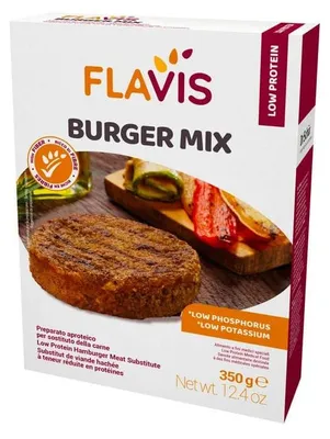 Immagine prodotto di Flavis Burger Mix Preparato Aproteico Per Sostituto Della Carne 350 G