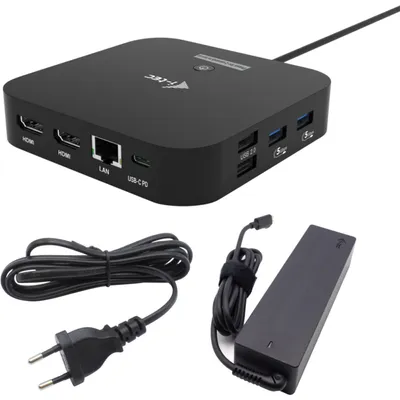 Produktbild von i-tec USB-C Dual HDMI Docking Station with Power Delivery 100 W + Universal Charger 100W