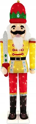 Zdjęcie produktu dla Figurka świetlna Dziadek do orzechów CM24284DE, 166 cm