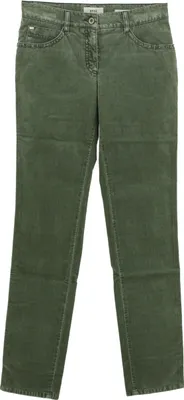 Produktbild von 23027 Brax, Sara Slim, Damen Jeans Hose, Velourstretch, schilfgrün, W 27 L 32 D 36