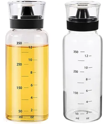 Produktbild von 2er Set Ölspender Flaschen aus Glas, 350 ml, auslaufsicher für Öl und Essig, ideal für Camping und Küche