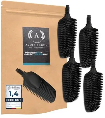 Image de 4x Tête de brosse de rechange pour brosse de toilettes Silicone avec effet lotus