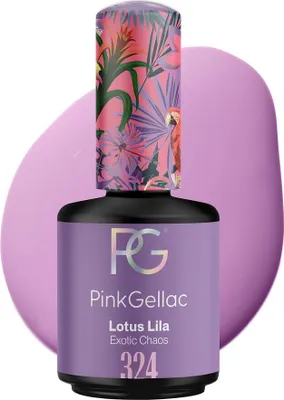 Produktbild von Pink Gellac - Shellac Nagellack 15 ml - Lotus Lila Gellack - UV Nagellack