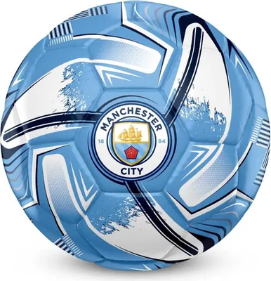 Productafbeelding van van der Meulen Manchester City voetbal, maat 5, blauw, trainingsbal