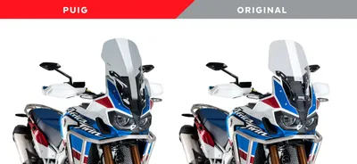 Immagine prodotto di Cupolino PUIG touring fumè chiaro 590x355mm per Honda