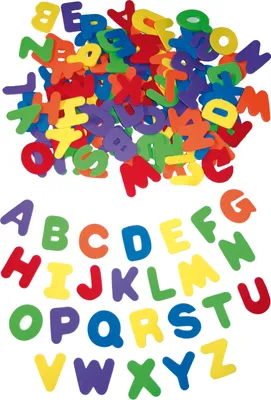 Obrázok produktu pre Veľké písmená z penovej gumy, veľkosť 4,5 - 5 cm, 130 kusov v 6 farbách od Eduplay