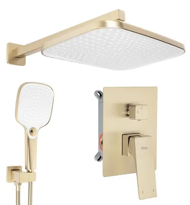 Obrázok produktu pre Podomietková Sprchová Súprava REA Joe + box Brush Gold
