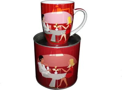 Produktbild von 062 Tasse, Motivtasse Paar mit Geschenkbox