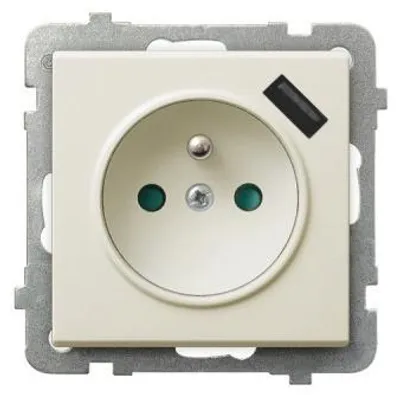 Obrázek produktu pro Ospel GP-1RZPUSB/m/27, IP20, 16 A, 73 mm, 50 mm, 73 mm, 104 g