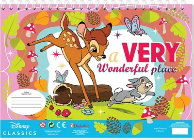 Produktbild von Bambi Malvorlagen mit Schablonen- und Aufkleberblatt