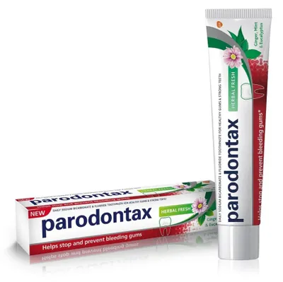Immagine prodotto di Parodontax Dentifricio fresco alle erbe per il sanguinamento delle gengive 75ml