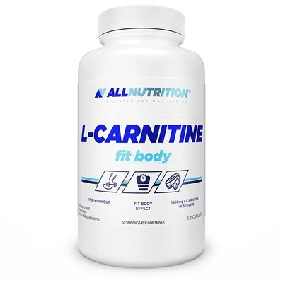 Produktbild von ALLNUTRITION L-Carnitine Fit Body, Kapsel, L-Carnitin, Vitamin C, 120 Stück(e), 40 mg, Topf