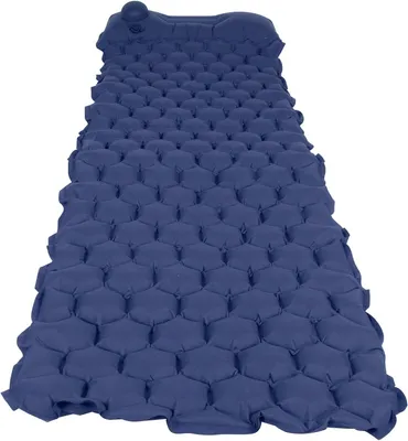 Produktbild von Aufblasbare Tragbare Luftmatratze, Ultraleichte Isomatte für Outdoor-Camping, Strand (Marineblau)