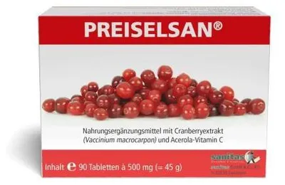 Obrázek produktu pro PREISELSAN s brusinkovým extraktem, 90 tablet