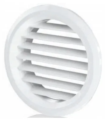 Obrázek produktu pro Kulatá mřížka do nábytkových dvířek, průměr 47 mm, bílá