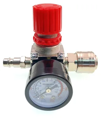 Image de Régulateur de pression pour compresseur d'air, 1/4 de pouce, avec une pression maximale de 140 psi (12 bars)