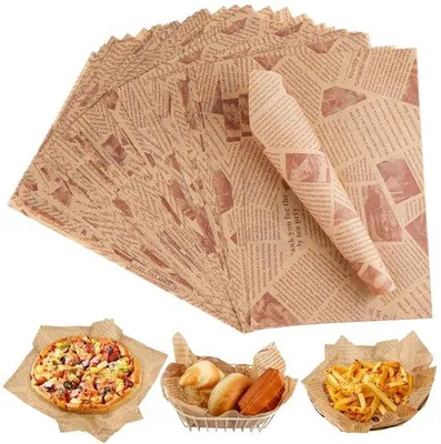 Image de Papier plastique - Écologique et adapté au contact alimentaire - Paquet de 200 feuilles - 30 x 20 cm