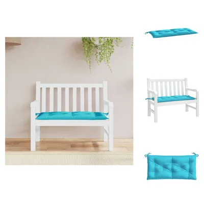 Immagine prodotto di vidaXL Cuscino per panchina da giardino turchese 100x50x7 cm Tessuto Oxford - Cuscino per seduta