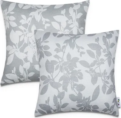 Produktbild von 2er Set Kissenbezug 45x45 Dekokissen Kissenhülle Streifen Indoor Outdoor Deko