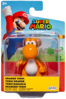 Immagine prodotto di Super Mario - Yoshi arancione - Figurina da 6,5 cm