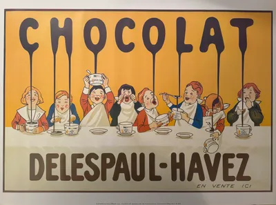 Obrázok produktu pre Čokoláda Delespaul-Havez – plagát 24 x 30 cm