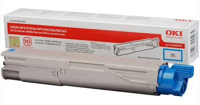 Zdjęcie produktu dla OKI High Capacity Cyan Toner Cartridge for C3520/C3530 MFPs, 2000 stron(y), Cyjan
