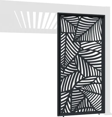 Produktbild von Dekorative Wand für Pergola | aus Aluminium | 3 Maße | Grau
