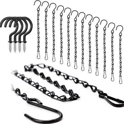 Produktbild von Famanu Aufhängeketten 12 Stück - 50 cm, Schwarz