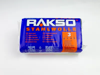 Produktbild von RAKSO Stahlwolle 8 Pads 160 g, Sorte 3