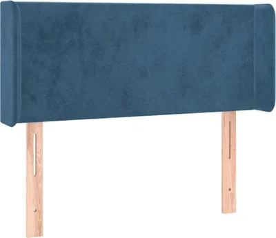 Obrázek produktu pro vidaXL Čelo postele s ušima tmavě modré 103x16x78/88 cm Velvet