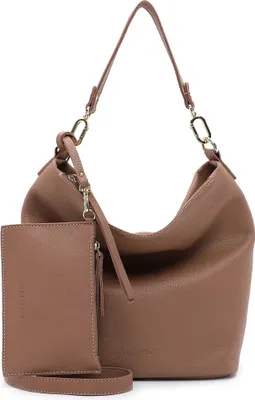 Image de SURI FREY sac à épaule bandoulière sac à épaule Orry Hobo Bag Taupe marron clair