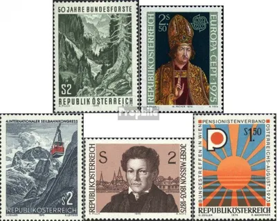 Produktbild von Briefmarken Österreich 1975 Mi 1486,1487,1488,1489,1490 (kompl.Ausg.) postfrisch Sondermarken