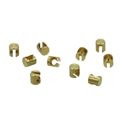 Produktbild von 10x Bowdenzug Lochnippel Hohlnippel 8x9 mm geschlitzt