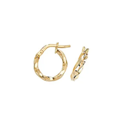 Produktbild von 9 Karat (375) Gold Damen - Creolen / Ohrringe - 8mm; TRS16378MM8
