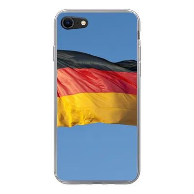 Produktbild von MuchoWow® Handyhülle Schutzhülle Hülle für iPhone 8 Foto der deutschen Flagge Silikon Softcase Handy Hülle - Schutzhaube