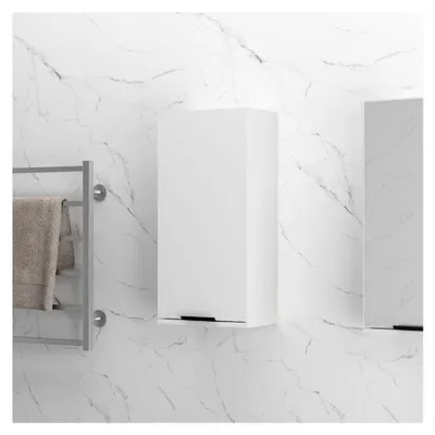 Produktbild von Wand-Badschrank Hängeschrank Wandschrank Badezimmerschrank Badmöbel Badezimmermöbel Aufbewahrungsschrank Weiß 32x20x67cm