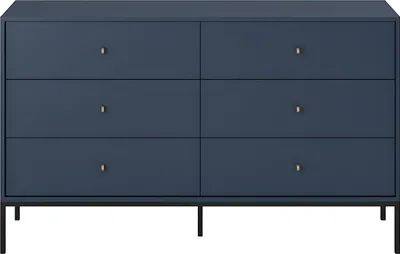 Produktbild von Kommode mit 6 Schubladen - Blau - BOGDAN