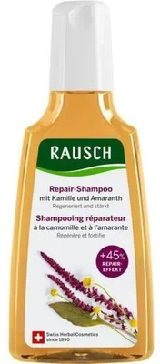 Produktbild von Shampoo, Rausch, Kamille, mit Kamille und Amaranth, für geschädigtes Haar, regeneriert und stärkt geschädigtes Haar, 200ml
