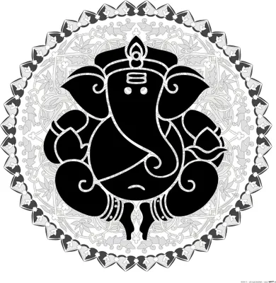 Produktbild von Spiritualität Kunstdruck Bild - Ganesha, Der Elefantengott (40 x 40 cm)