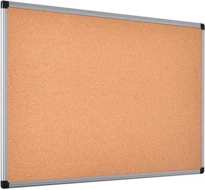 Produktbild von Famanu Kork Pinnwand mit Aluminiumrahmen - 105 x 75 cm