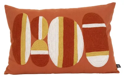 Produktbild von Besticktes Kissen mit Strandkieseln-Motiv