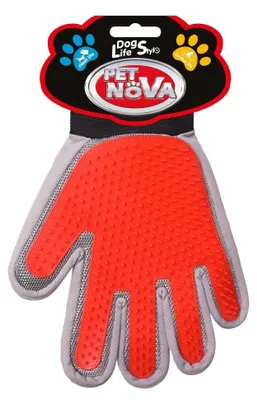 Obrázok produktu pre Pet Nova Grooming Glove – pravá ruka 2 v 1