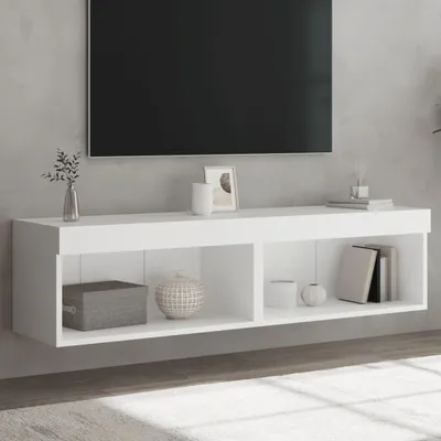 Obrázek produktu pro Maison Exclusive – TV skříňky s LED osvětlením, 2 ks, bílé, 60 x 30 x 30 cm
