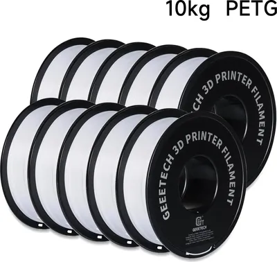 Image de Filament pour imprimante 3D - PETG 1,75 mm - 10 kg - 343 m - Blanc