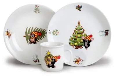 Image de Thun 1794 Taupe et Noël, set pour enfants, Thun, 3 pièces